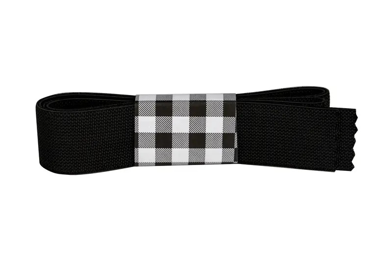 1" Elastic Webbing By The Yard, Black 1