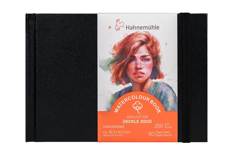 100% Cotton Watercolor Book, Deckled Edges 1