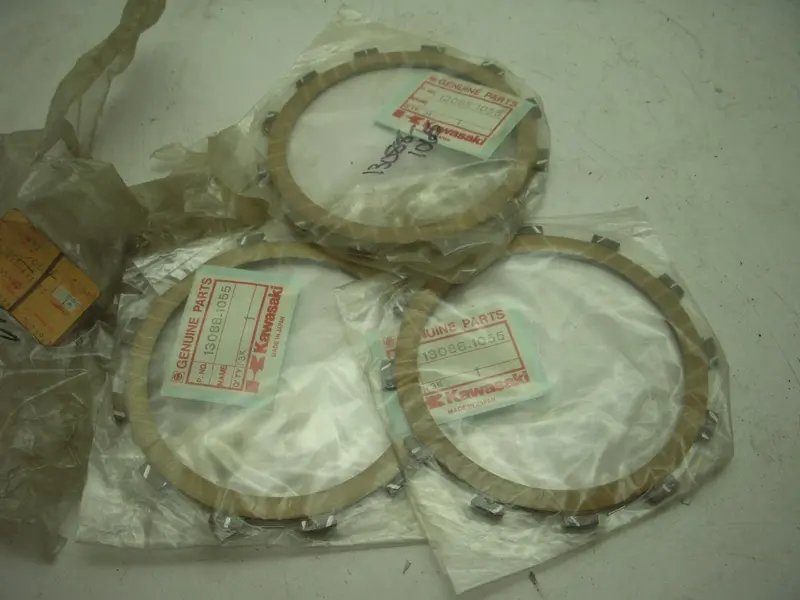 13088-1055 1984-86 Kxt250 Tecate Atv Kx250 Kx500 Clutch Friction Plate Kawasaki Nos (3) (Red150) 1