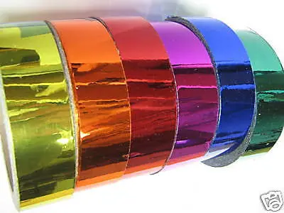17 Different Color Chrome Tapes, 1" X 25 Feet 1