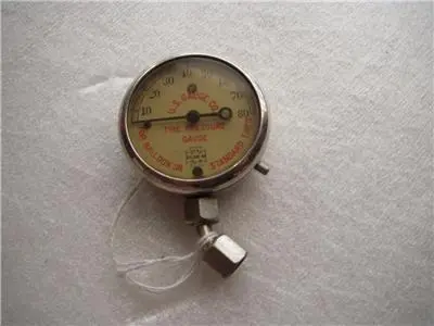 1911 Antique Us Gauge Co. Tire Pressure Gauge Balloon Or Standard Tires June 13, 1911 Used Collectible (Q-3) 1