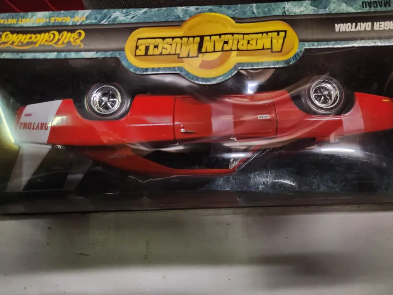 1969 Dodge Charger Daytona Red New Ertl American Muscle Diecast 1:18 Scale (N-Top) 1