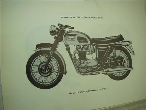 1969 Triumph Tr6 650 Trophy T120 Bonneville Workshop Manual Binder Used Book (Man-F2) 1