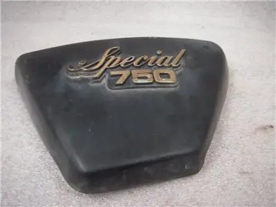 1978-79 Yamaha Xs750 Special Left Side Cover Repainted Black Used Fo-477 (A10) 1