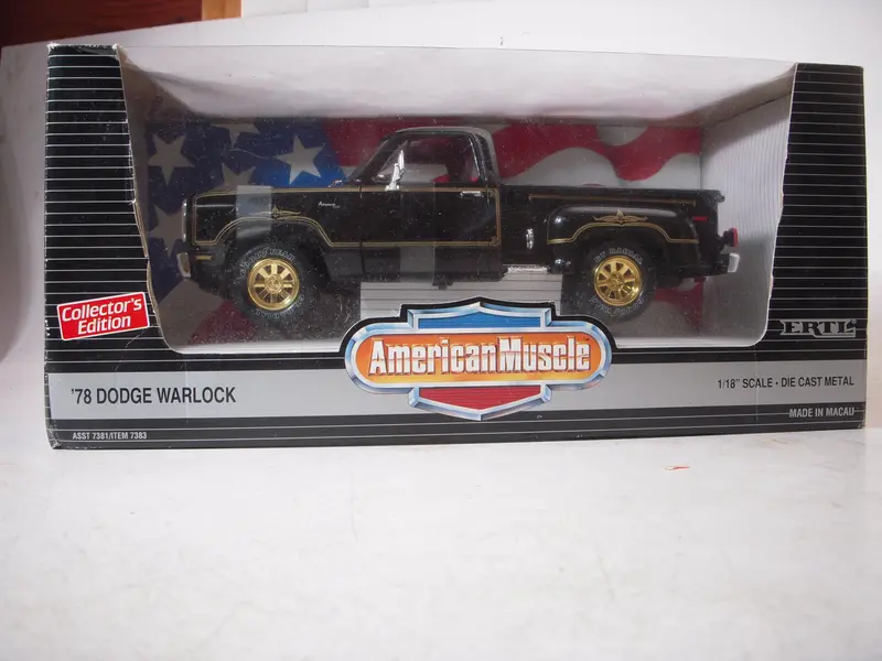 1978 Dodge Warlock Pickup Gold Rim New Ertl American Muscle Diecast 1:18 Scale 1