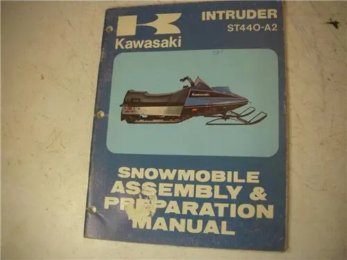 1978 Kawasaki St440 440 Intruder Assembly Prep Snowmobile Manual 99964-3511 Book (Man-G) 1