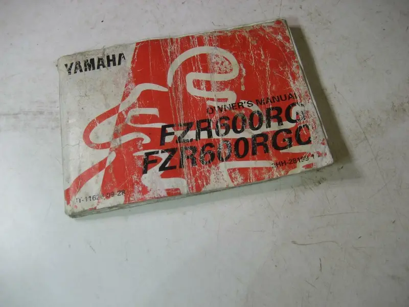 1994 Fzr600 600 Yamaha Owners Manual 3Hh-28199 (Blue-2) 1