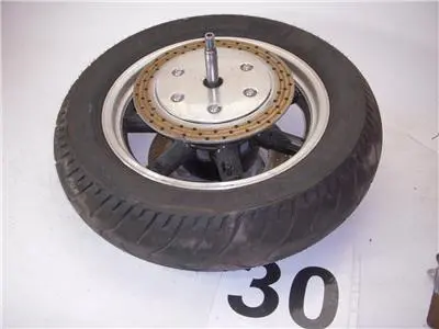 1996-98 Yamaha Xvz1300 Venture Front Wheel W/ Discs & Axle 16" Used 52618-30 (G22) 1