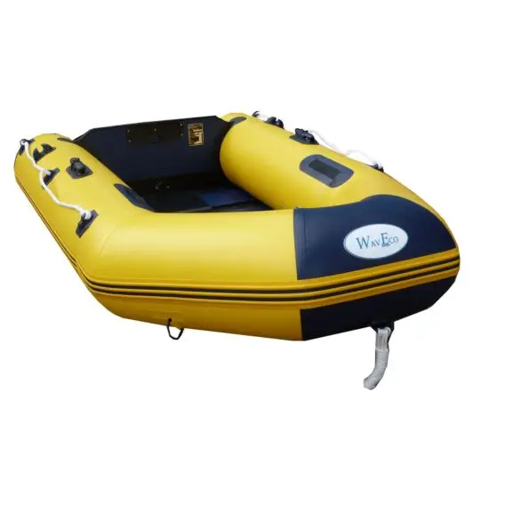 2.50M Yellow Waveco Ultra Inflatable Boat With A Solid Transom & Slatted Floor Clearance 1
