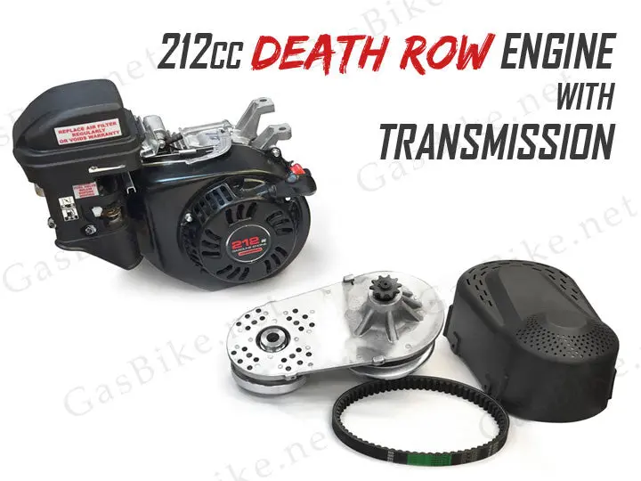 212Cc Death Row Engine With Transmission - 4-Stroke 80Cc Gas Motorized Bicycle 1