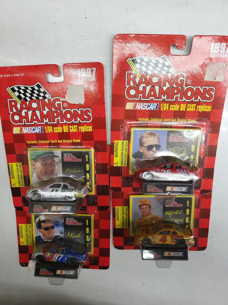 4- Nascar Grisson Craven Niemechek Marlin With Card Racing Champions New Toy Collectible (I-Top 112624-29) 1