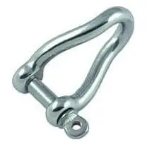 5-8Mm Twisted Solid Stainless Steel Shackle 1