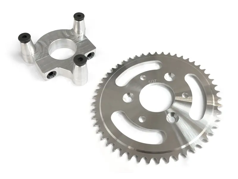 50 Tooth Cnc Sprocket & Adapter Assembly 80Cc Gas Motorized Bicycle 1