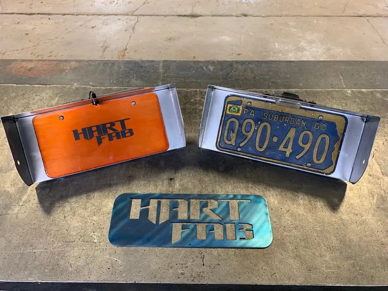 67-72 C-10 Tucked License Plate Box 1