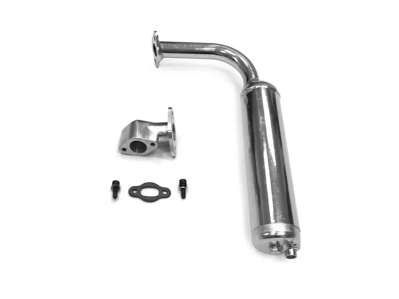 79Cc / 212Cc Muffler With Adapter - Chrome 1