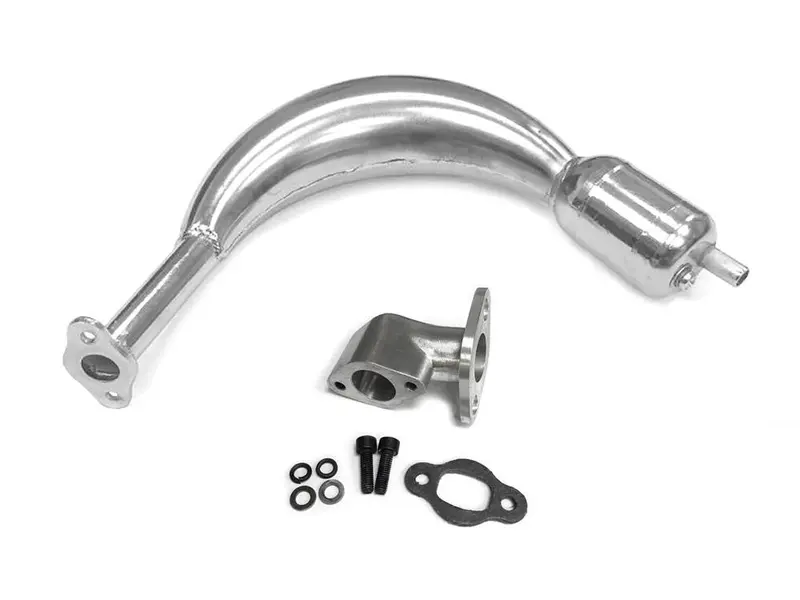 79Cc Expansion Chamber Banana Muffler With Adapter 1