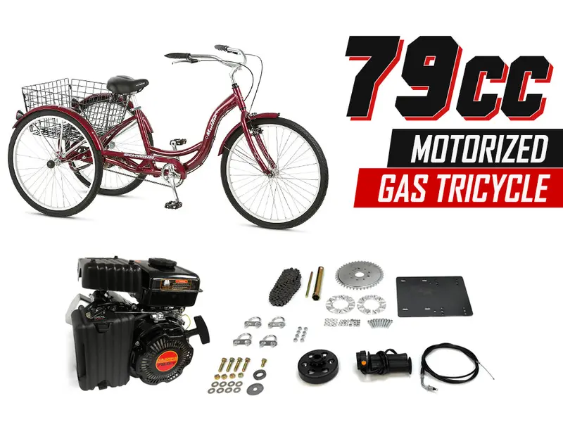79Cc Motorized Gas Tricycle 1