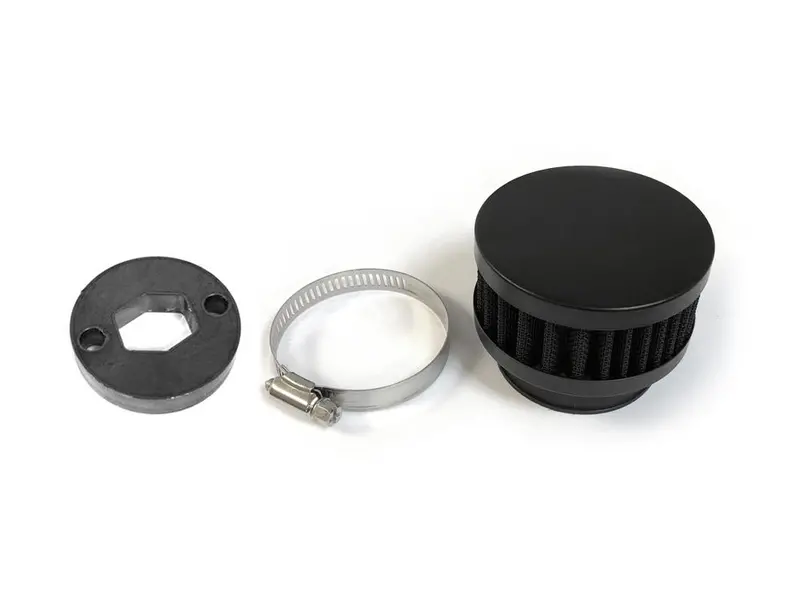 79Cc Round High Performance Air Filter - Black 1