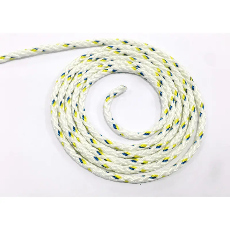8 Plait Pre-Stretched Marine Polyester Rope White 4Mm Or 5Mm 1