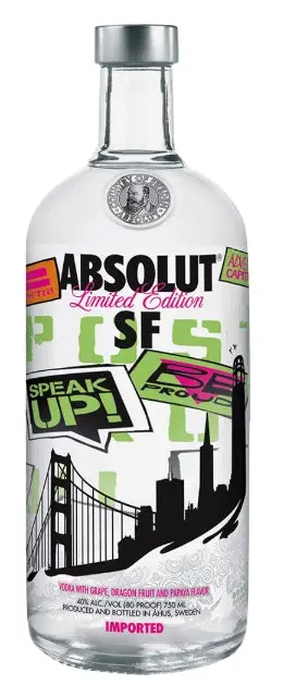 Absolut Sf Limited Edition Vodka (750Ml) 1