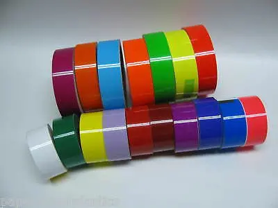 Any 6 Colors Of Colored Plastic Tape,  1 Inch X 25 Feet Each, Glossy Vinyl Tape 1