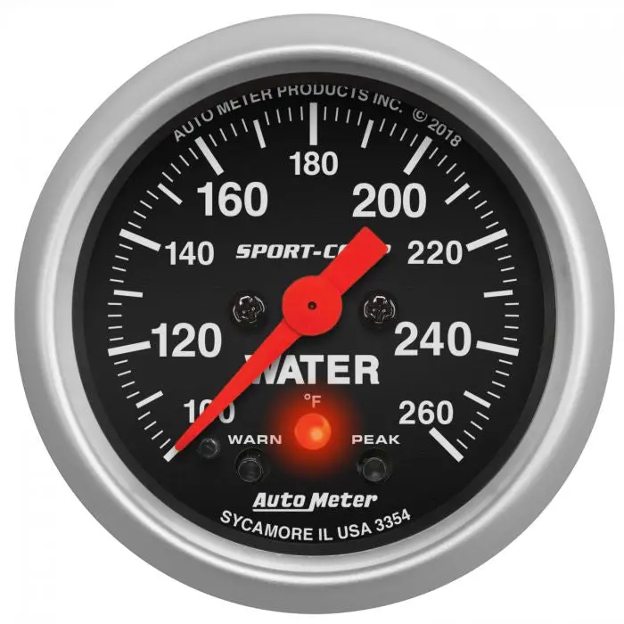 Autometer 2 1/16” Sport Comp Series Stepper Motor Gauge Collection 1