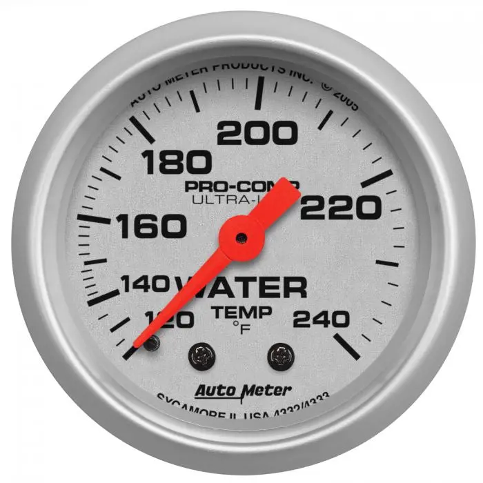 Autometer 2 1/16” Ultra-Lite Series Mechanical Gauge Collection 1