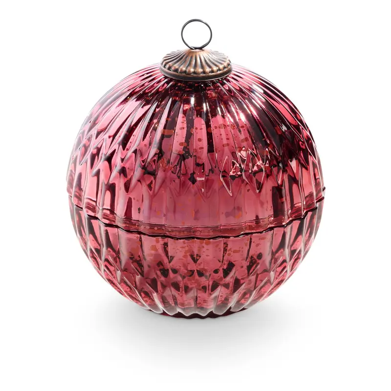 Balsam & Cedar Red Mercury Ornament Candle 1
