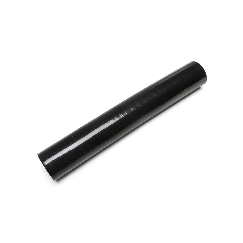 Black 1.5" Silicone Hose - 1 Foot Straight 1