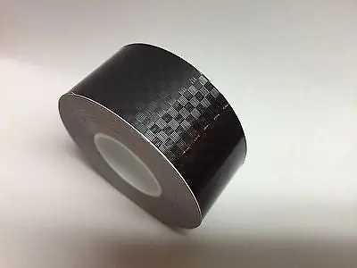 Black Carbon Fiber  Vinyl Tape 2" X 25 Feet 1