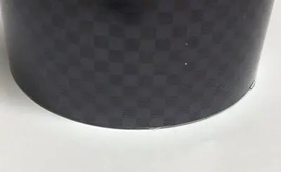 Black Carbon Fiber  Vinyl Tape 3" X 25 Feet 1