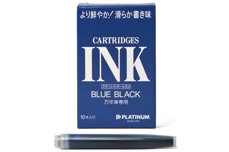 Blue-Black Iron Gall Ink Cartridges, Box Of 10 1
