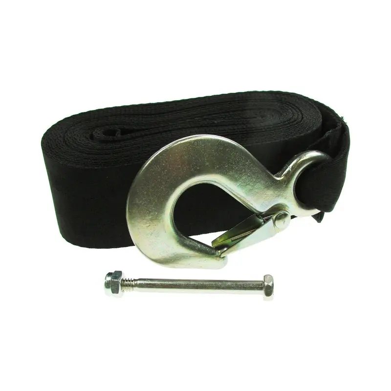 Boat Trailer Winch Strap Polyester 50Mm X 6M Inc Hook 1