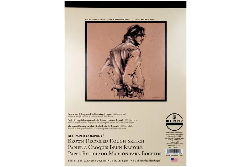 Brown Recycled Rough Sketch Pad 1