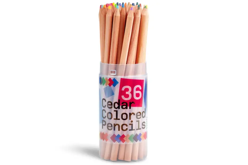 Cedar Colored Pencils, Set Of 36 1