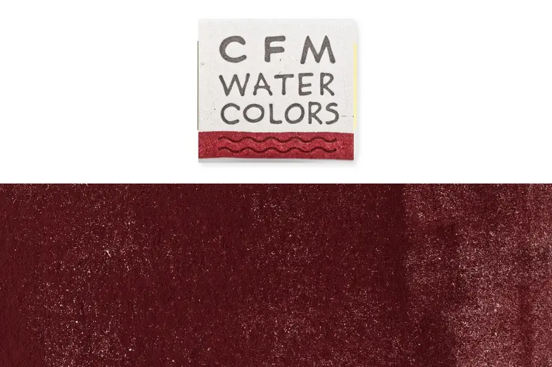 Cfm Watercolor Half Pan, Blackcurrant Red Lake 1