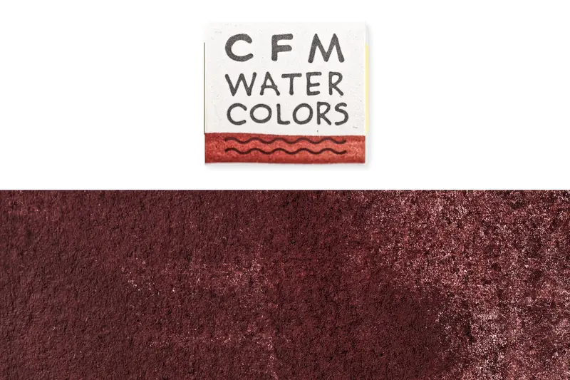 Cfm Watercolor Half Pan, Blue Ridge Red Hematite 1