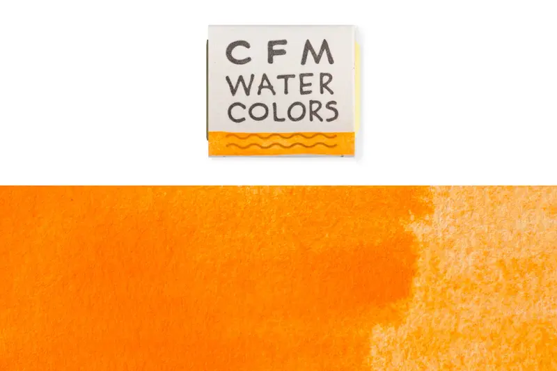 Cfm Watercolor Half Pan, Fluorescent Orange 1