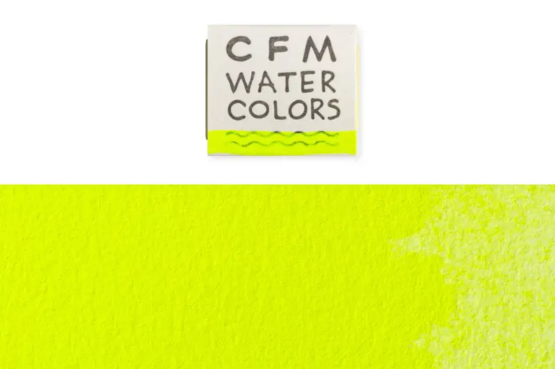 Cfm Watercolor Half Pan, Fluorescent Yellow 1