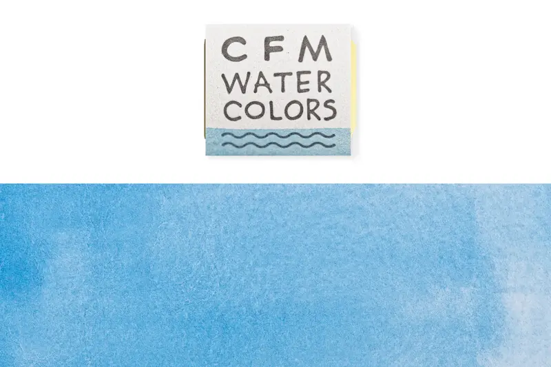 Cfm Watercolor Half Pan, Sky Blue Lake 1