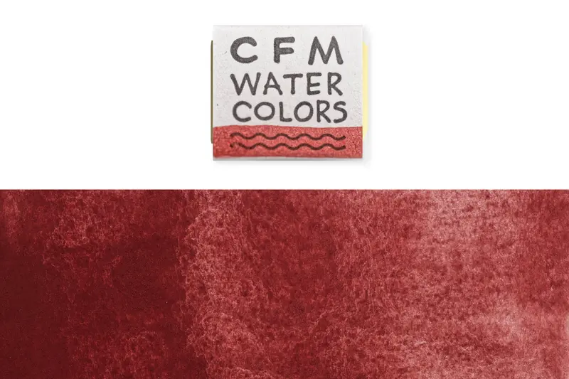 Cfm Watercolor Half Pan, Venetian Red 1