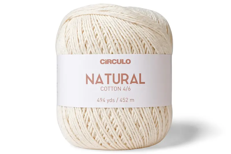 Circulo Natural Cotton 4/6 Yarn, Undyed 1
