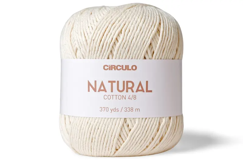 Circulo Natural Cotton 4/8 Yarn, Undyed 1