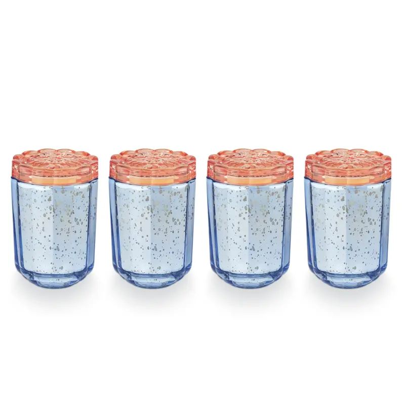 Citrus Crush Flourish Glass Four Candle Bundle 1