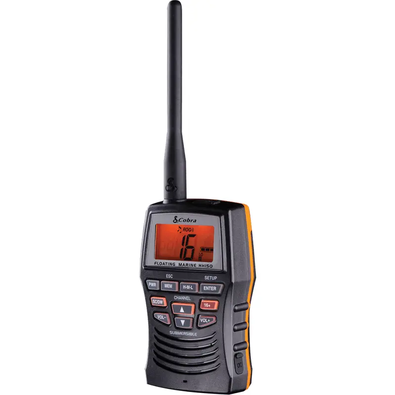 Cobra Marine Floating Handheld Vhf Radio Hh150 3 Watt 1