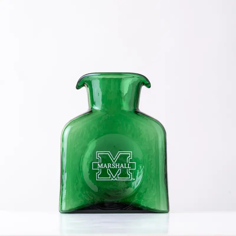 Collegiate 384 Water Bottle: Marshall University, Marshall Logo - Clover 1