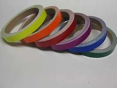 Colored Vinyl Plastic Tape, Any 6 Rolls Of 1  Inch X 25 Ft, Glossy Tape Gloss 1