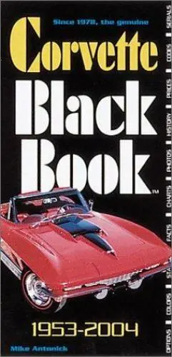 Corvette Black Book 1953-2004 By Michael Antonick Book (Ts-D2) 1