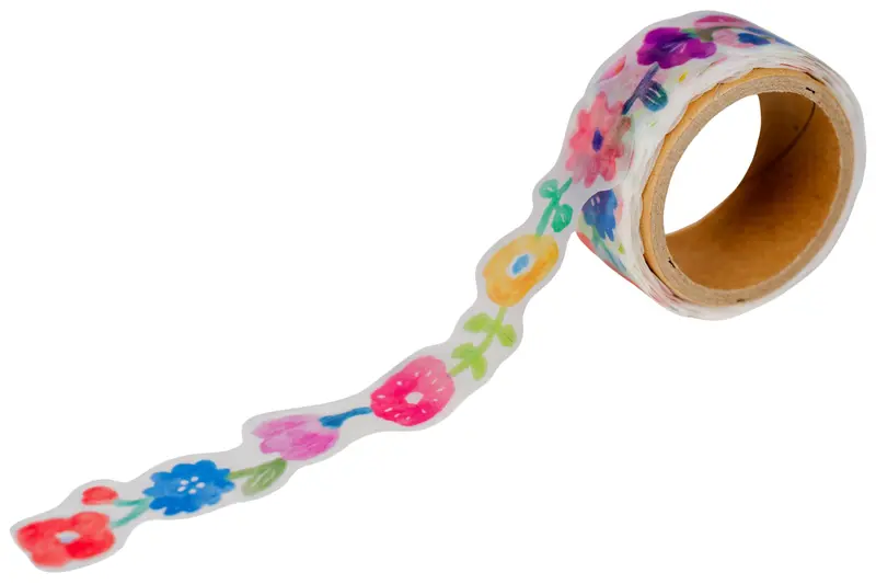 Die-Cut Washi Tape, Flower Wreath 1
