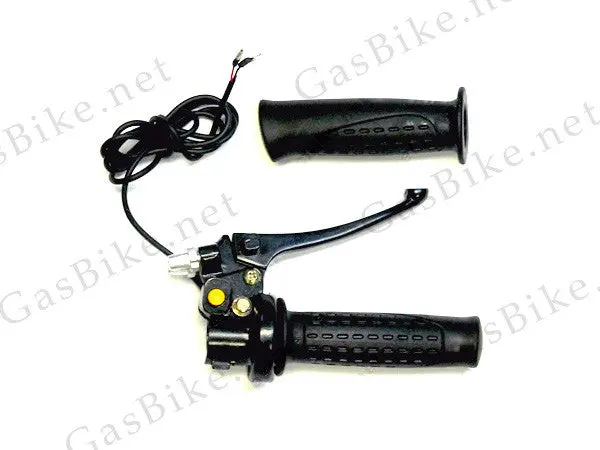 Dual Brake And Throttle Handle 80Cc Gas Motorized Bicycle 1